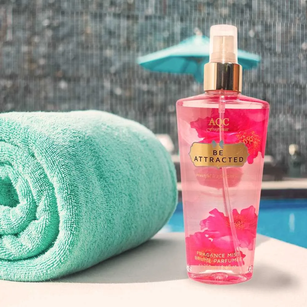 Body Mist 250ml Spray Be Attracted - AQC fragrances Idc Institute AQC fragrances Body Mist 250ml Spray Be Attracted