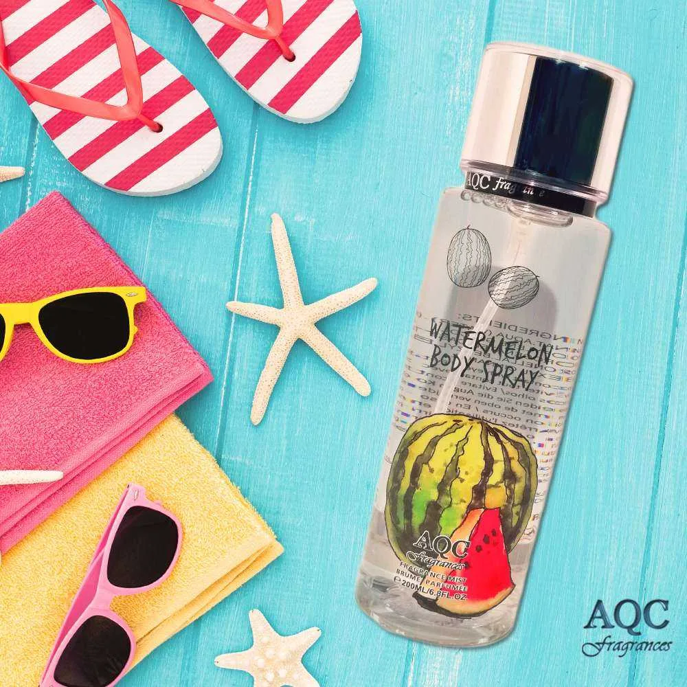 Body Mist 200ml Spray Watermelon - AQC fragrances Idc Institute AQC fragrances Body Mist Spray Watermelon 200ml