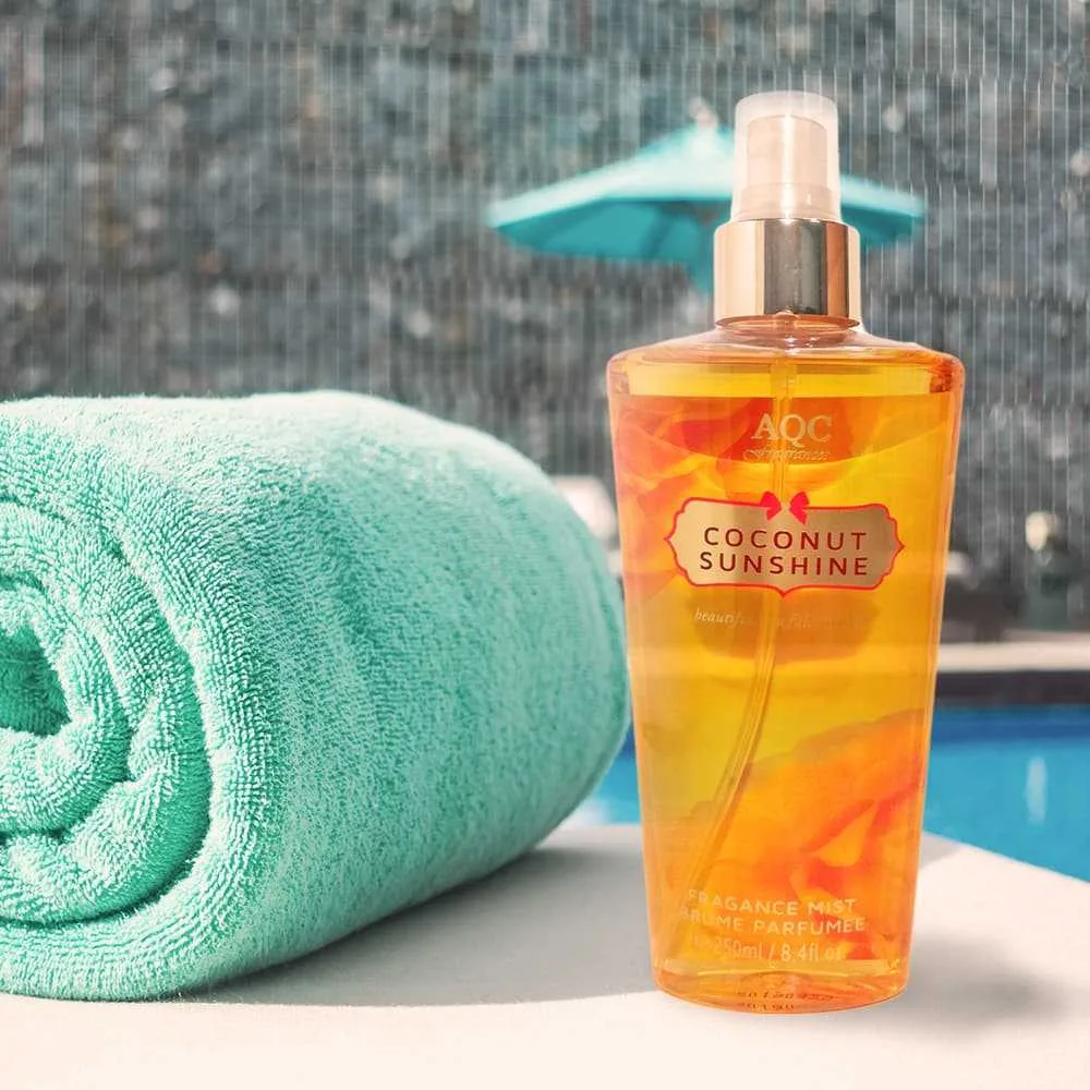 Body Mist spray IDC coconut sunshine AQC fragrances Body Mist 250ml Spray Coconut Sunshine