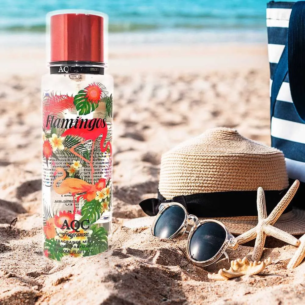 AQC fragrances Body Mist 236ml Spray Flamingos