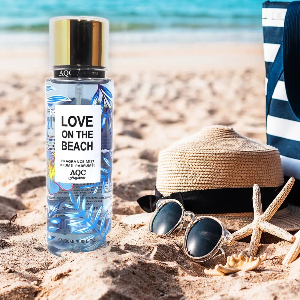Body Mist 236ml Spray Love on the beach - AQC fragrances Idc Institute AQC fragrances Body Mist Spray Love on the beach 236ml