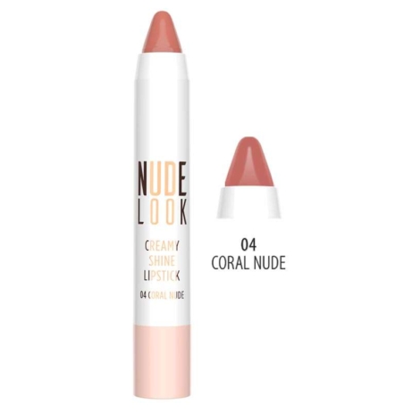 Golden Rose Nude Look Creamy Lipstick 04 Coral Nude 3.5gr