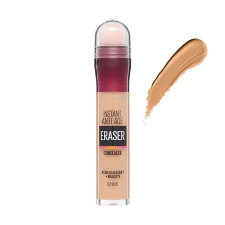 Maybelline Instant Anti Age Eraser Concealer με σφουγγαράκι No02 Nude