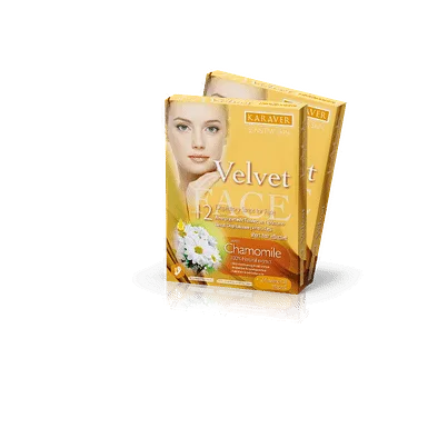 Karaver Velvet Chamomile 20 Ταινίες Αποτρίχωσης Προσώπου