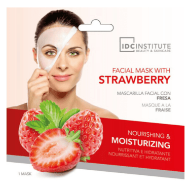 IDC Institute Ενυδατική μάσκα προσώπου σε πανί με Φράουλα 22gr