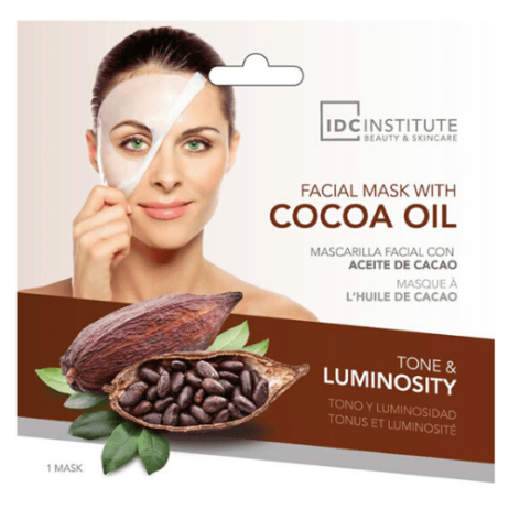 IDC Institute Τονωτική μάσκα προσώπου σε πανί με Έλαιο Κακάο 22gr