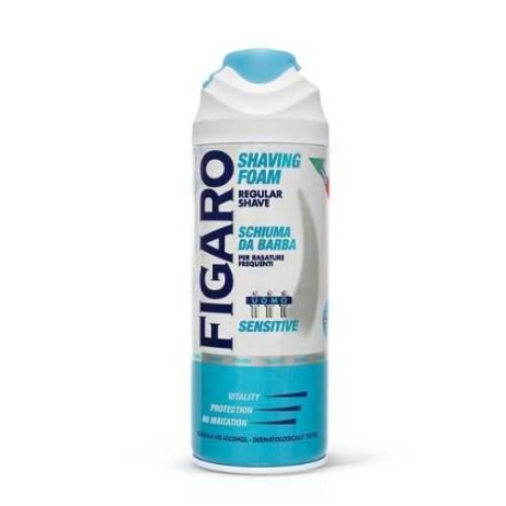 Figaro αφρός ξυρίσματος Regular Shave Sensitive 400ml (Για Ευαίσθητο Δέρμα)