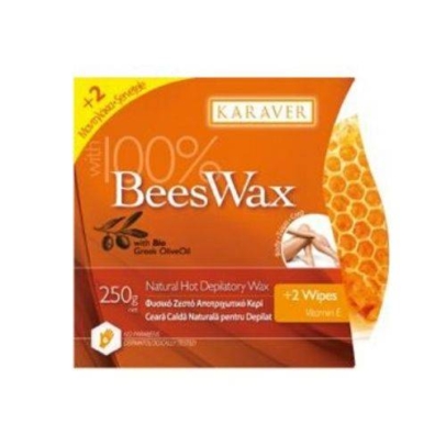 Karaver Beeswax Ζεστό Κερί Αποτρίχωσης με μελισσοκέρι 250gr