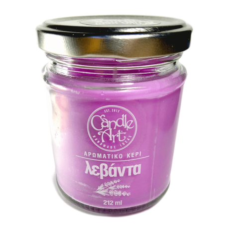 Candle n' Art Φυτικό Αρωματικό Κερί Λεβάντα 212ml