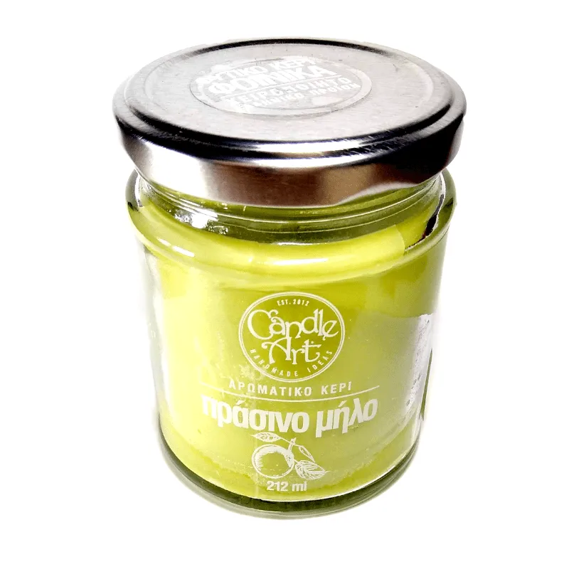 Candle n' Art Φυτικό Αρωματικό Κερί Πράσινο Μήλο 212ml