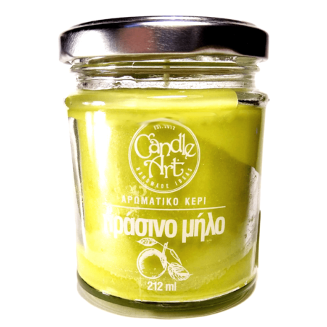 Candle n' Art Φυτικό Αρωματικό Κερί Πράσινο Μήλο 212ml