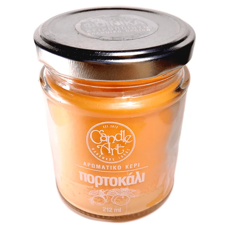 Candle n' Art Φυτικό Αρωματικό Κερί Πορτοκάλι 212ml