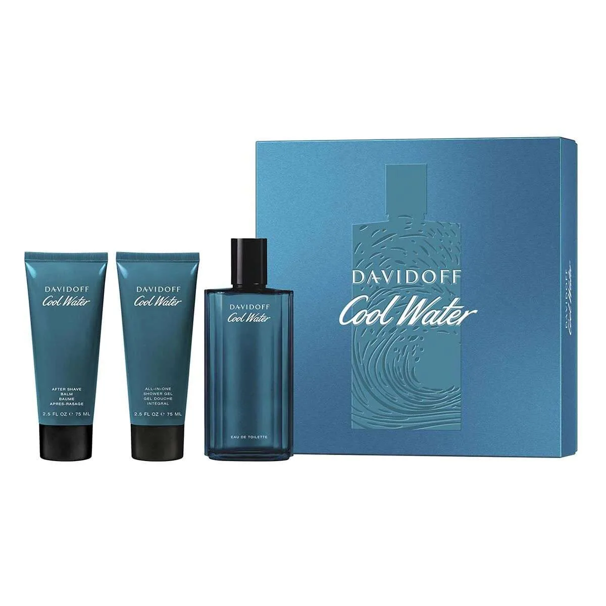Davidoff Cool Water Men's Giftset Άρωμα EDT 75ml Αφρόλουτρο 50ml After Shave Balm 50ml (2) Davidoff Cool Water Men's Giftset Άρωμα EDT 75ml Αφρόλουτρο 50ml After Shave Balm 50ml