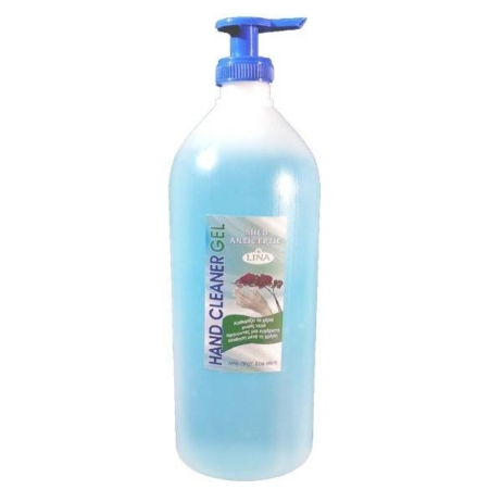 L.IN.A Hand Cleaner Αντισηπτικό Gel χεριών 75 βαθμών με 75% αλκοόλη 1000ml με αντλία