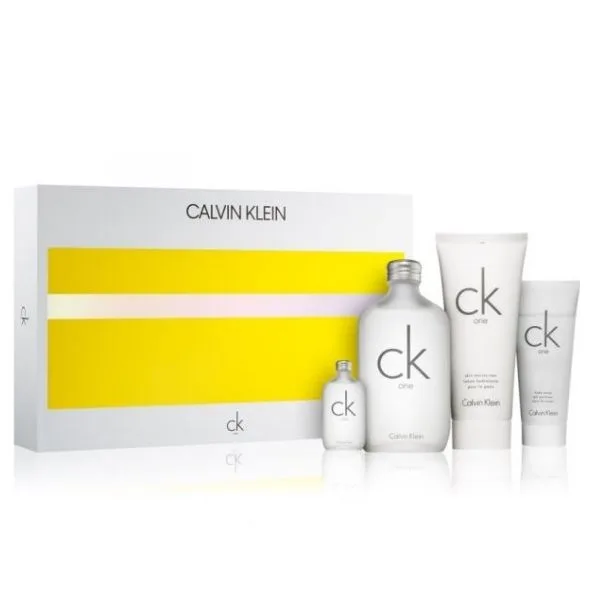 Calvin Klein Ck One Unisex Giftset Άρωμα EDT 200ml + Άρωμα EDT 15ml + Body Lotion 200ml+Shower Gel 100ml