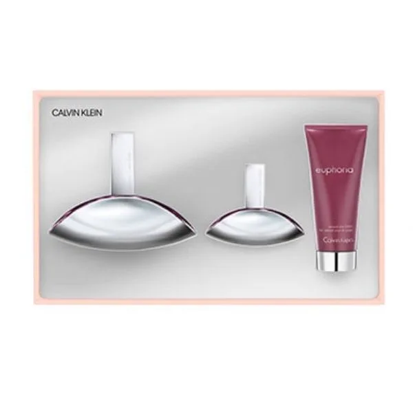 Calvin Klein Euphoria Women Gift Set - Άρωμα EDP 100ml + Άρωμα EDP 30ml +Γαλάκτωμα 100ml (1) Calvin Klein Euphoria Women Gift Set - Άρωμα EDP 100ml + Άρωμα EDP 30ml +Γαλάκτωμα 100ml