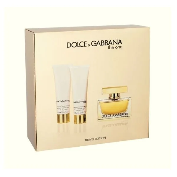 DOLCE & GABANA Σετ Δώρου Γυναικείο The one Άρωμα 75ml Eau De Parfum Spray + 50ml Body Lotion + 50ml Shower Gel (1) DOLCE & GABANA Σετ Δώρου Γυναικείο The one Άρωμα 75ml Eau De Parfum Spray + 50ml Body Lotion + 50ml Shower Gel