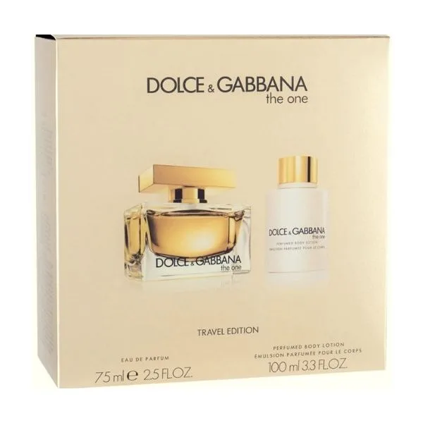 DOLCE & GABBANA Σετ Δώρου Γυναικείο The one Άρωμα 75ml Eau De Parfum Spray + 100ml Body Lotion