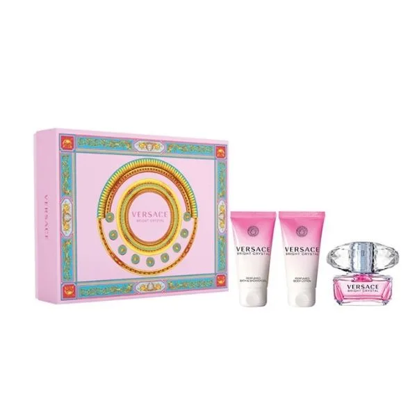 Versace Bright Crystal Σετ Δώρου Γυναικείο Άρωμα 50ml EDT Spray + Shower Gel 50ml+ Body Lotion 50ml