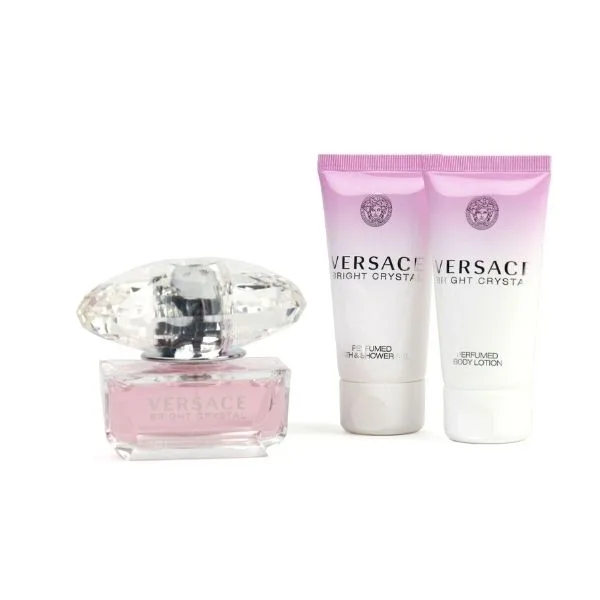 Versace Bright Crystal Σετ Δώρου Γυναικείο Άρωμα 50ml EDT Spray + Shower Gel 50ml+ Body Lotion 50ml (1) Versace Bright Crystal Σετ Δώρου Γυναικείο Άρωμα 50ml EDT Spray + Shower Gel 50ml+ Body Lotion 50ml