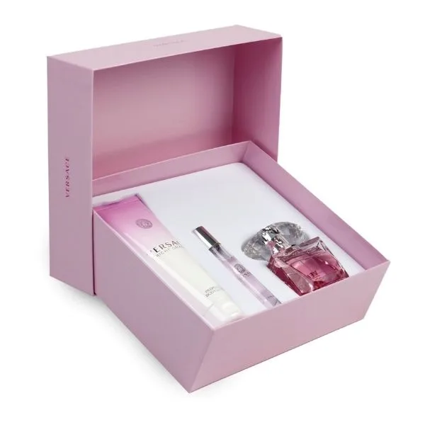 Versace Bright Crystal Σετ Δώρου Γυναικείο Άρωμα 90ml EDT Spray + Shower Gel 150ml+ Άρωμα EDT 10ml (2)