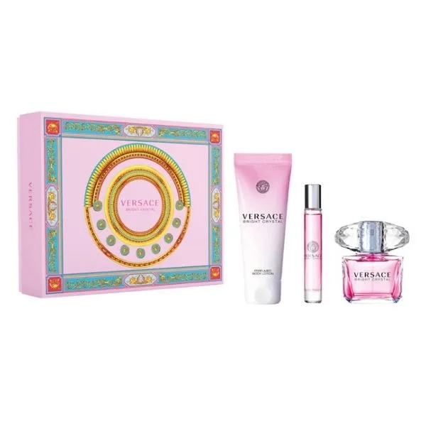 Versace Bright Crystal Σετ Δώρου Γυναικείο Άρωμα 90ml EDT Spray + Shower Gel 150ml+ Άρωμα EDT 10ml