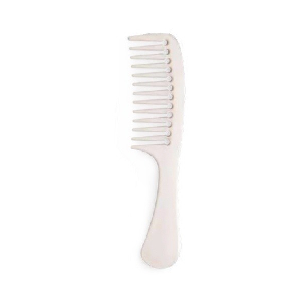 IDC Eco Hair Comb Easy Detangling Χτένα Μαλλιών Εύκαμπτη 100% ανακυκλώσιμη 30gr White