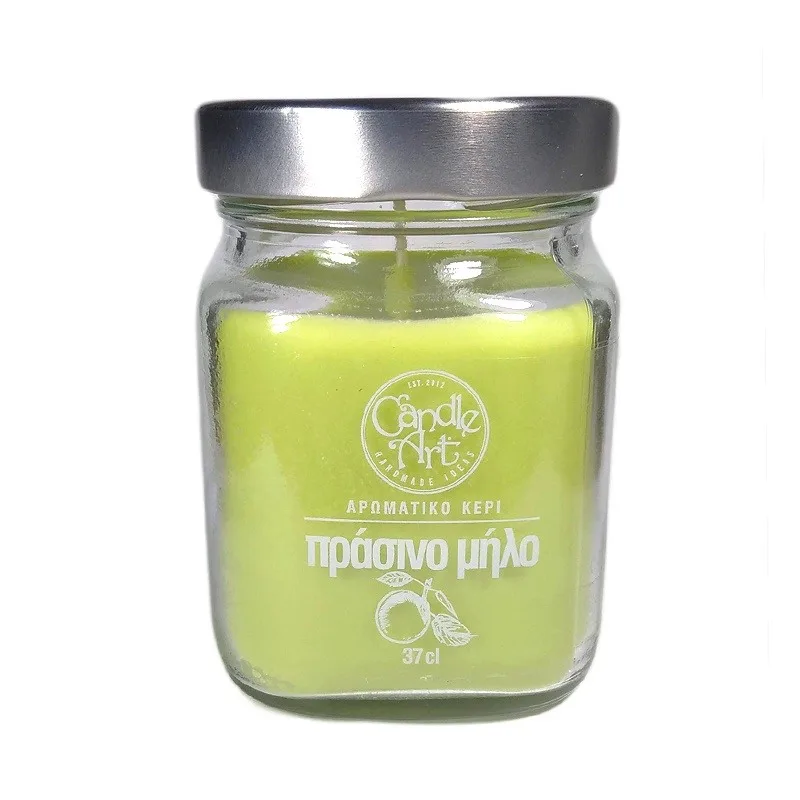 Candle n' Art Φυτικό Αρωματικό Κερί Πράσινο Μήλο 370ml