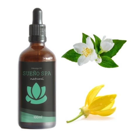 Sueño Spa Moisturizing Massage Body Oil Λάδι Σώματος Γιασεμί & Υλάνγκ Υλάνγκ Αισθησιακό 100ml