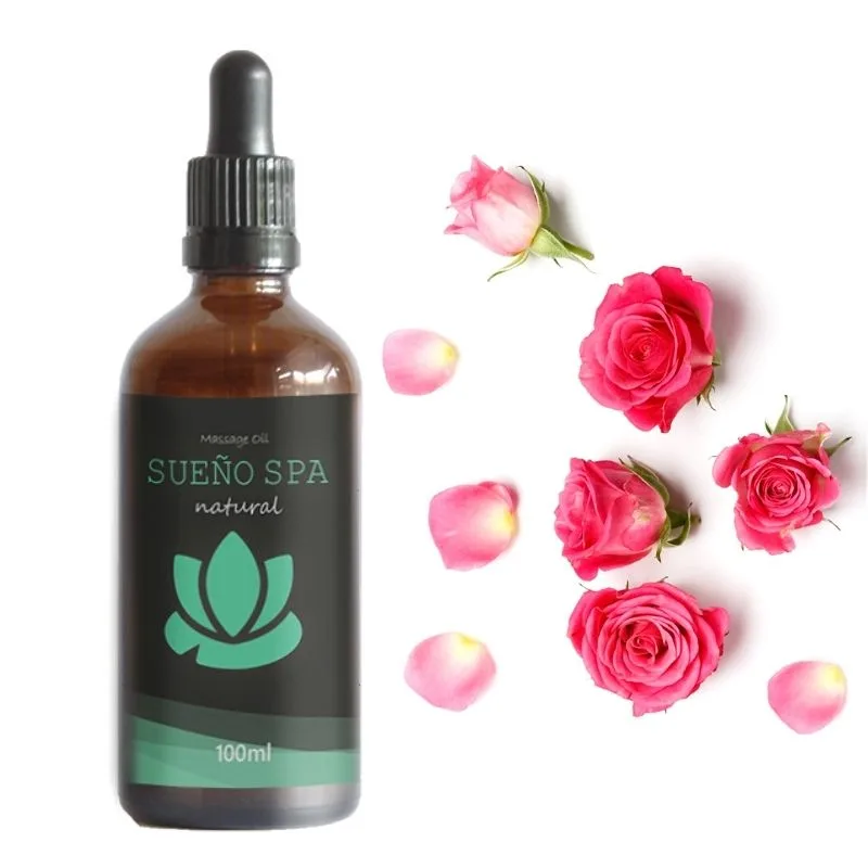 Sueño Spa Moisturizing Massage Body Oil Λάδι Σώματος Τριαντάφυλλο Αντιγήρανση & Αναδόμηση της επιδερμίδας 100ml