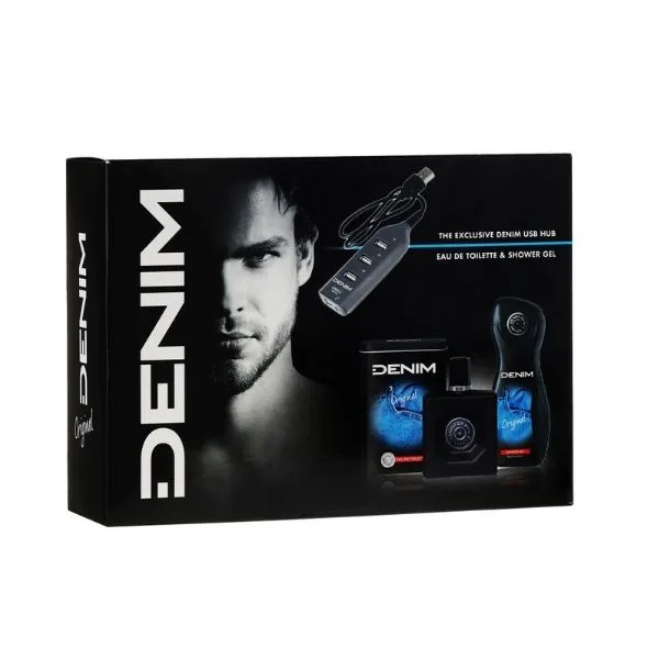 Denim Original Men's Giftset Άρωμα EDT 100ml Shower Gel 250ml & The Exclusive USB Hub