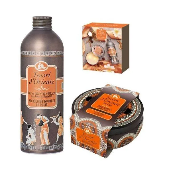Tesori d’Oriente Fior Di Loto Gift Set Σετ Δώρου Unisex Bath Cream 500 ml & Αρωματικό Κερί 200gr Tesori d’Oriente Fior Di Loto Gift Set Σετ Δώρου Unisex Bath Cream 500 ml & Αρωματικό Κερί 200gr