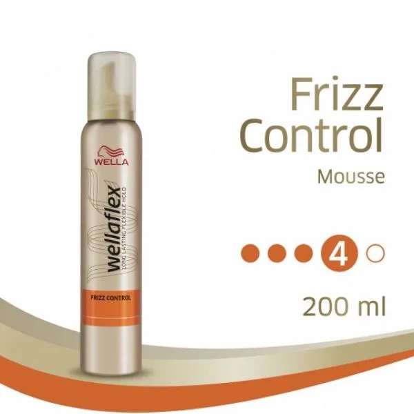 Wellaflex Frizz Control Αφρός χτενίσματος Δυνατό κράτημα 4 κατά του φριζαρίσματος 200ml Wellaflex Frizz Control Αφρός χτενίσματος Δυνατό κράτημα 4 κατά του φριζαρίσματος 200ml