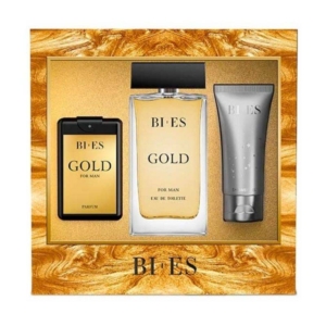 Bi Es Gold Set for Men Άρωμα EDT 100ml Shower Gel 50ml & Parfum 15ml