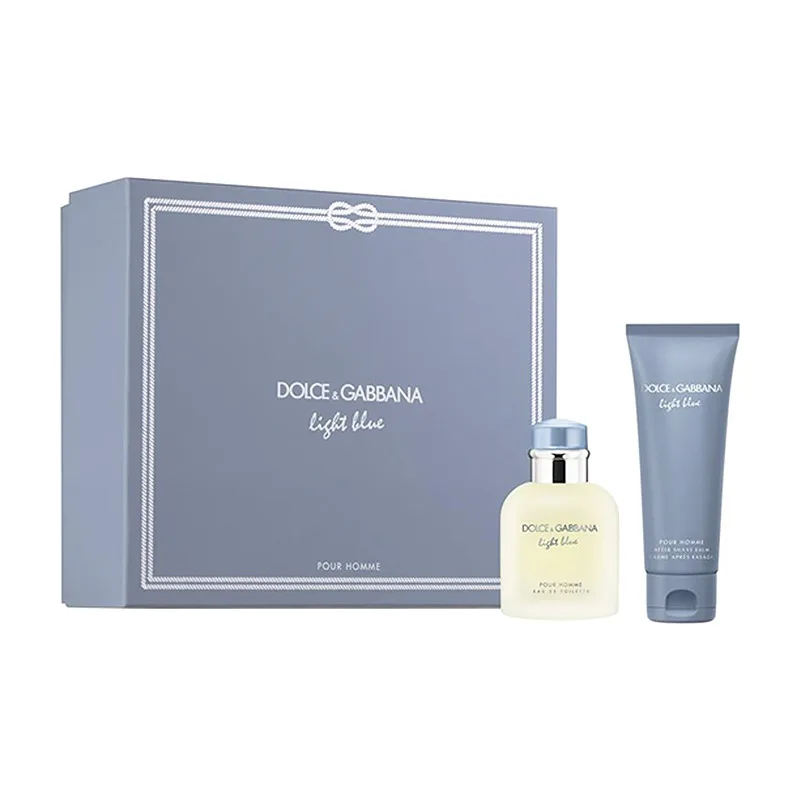 Dolce & Gabbana Light Blue Mens Giftset Άρωμα EDT 75ml & After Shave Balm 75ml