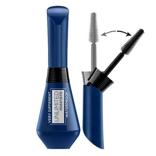 L'Oreal Paris Unlimited Waterproof Μάσκαρα Black Για Απεριόριστο Όγκο 7.4ml