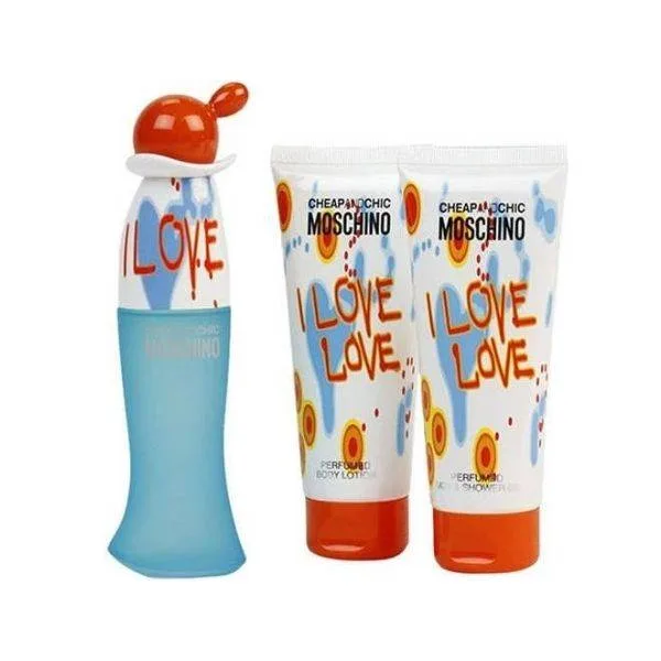 Moschino Cheap and Chic I Love Love Women's Gift Set Άρωμα EDT 50ml Γαλάκτωμα 100ml & Αφρόλουτρο 100ml Moschino Cheap and Chic I Love Love Women's Gift Set Άρωμα EDT 50ml Γαλάκτωμα 100ml & Αφρόλουτρο 100ml