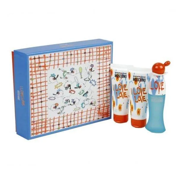 Moschino Cheap and Chic I Love Love Women's Gift Set Άρωμα EDT 50ml Γαλάκτωμα 100ml & Αφρόλουτρο 100ml