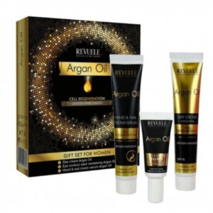 Revuele Argan Oil Gift Set - Face cream 50 ml, Hands & Nails Cream 50 ml & Εye contour elixir 25 ml