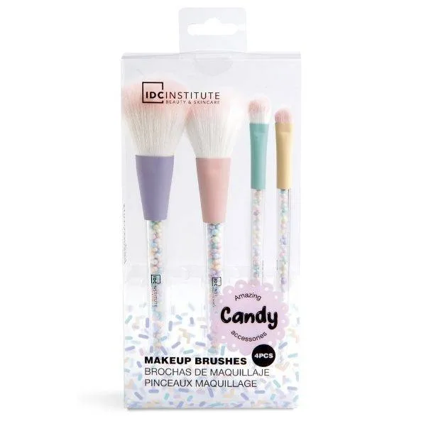 IDC Institute Sweet Candy Makeup Brushes SET 4pcs