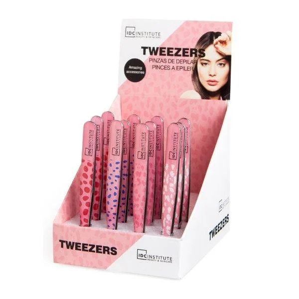 IDC Design Tweezers Τσιμπιδάκι Φρυδιών Πλάγιο Ροζ Πιτσιλωτό IDC Design Tweezers Τσιμπιδάκι Φρυδιών Πλάγιο Ροζ Πιτσιλωτό