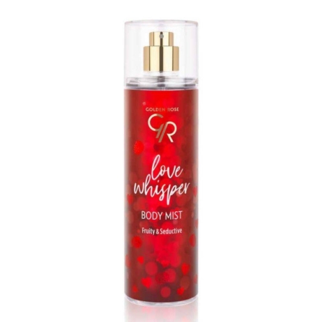Golden Rose Love Whisper Body Mist Spray Fruity & Seductive 200ml