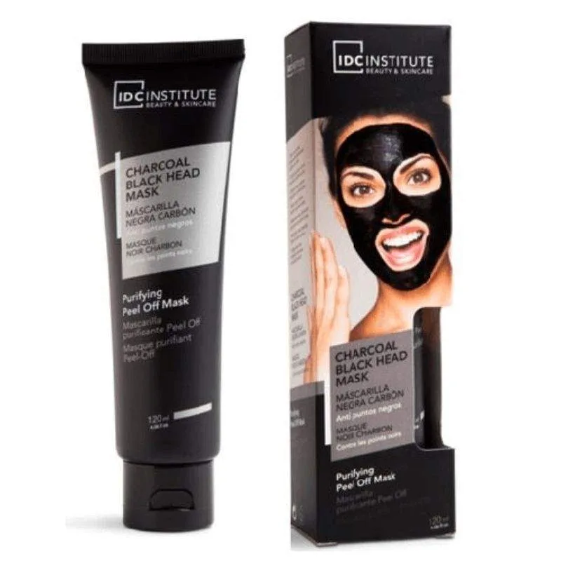 IDC Peel Off Μαύρη Μάσκα Προσώπου με Ξυλάνθρακα για τα μαύρα στίγματα 120ml