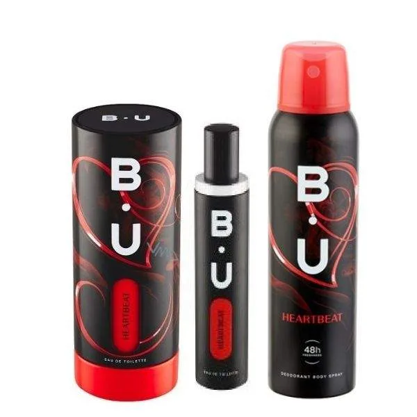 B.U. Heartbeat Gift Set- Άρωμα EDT 50ml, Deo Spray 150ml & Σκουφάκι B.U. Heartbeat Gift Set- Άρωμα EDT 50ml, Deo Spray 150ml & Σκουφάκι
