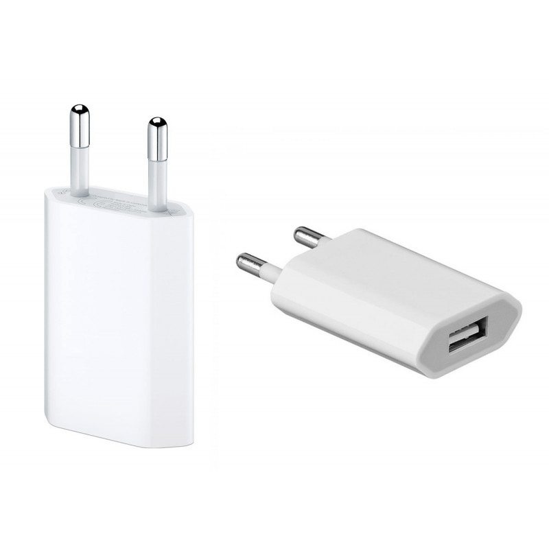 USB Power Adapter 5W A14000 Μετατροπέας Βίσματος USB σε πρίζα Λευκός