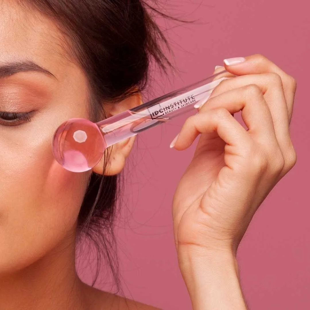 IDC Facial Massage Ball Μπάλα Μασάζ Προσώπου Κρύας Εφαρμογής Γυάλινη