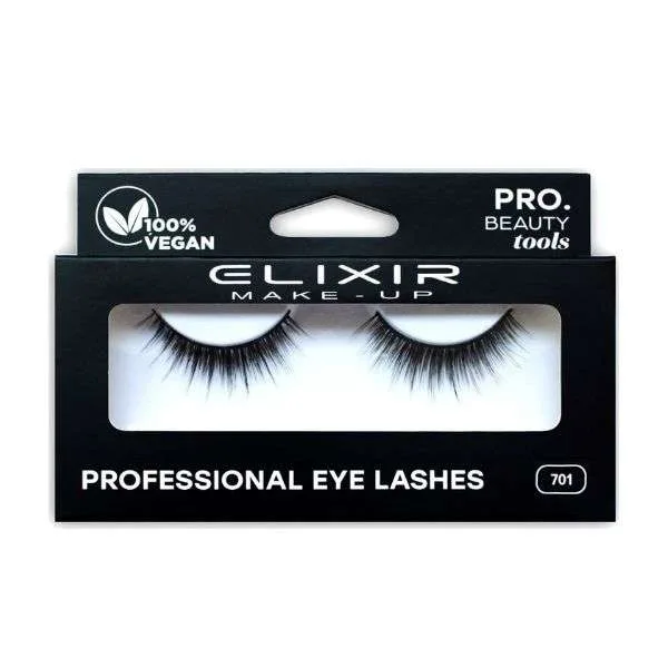 Elixir Professional Eye Lashes 701 Βλεφαρίδες για Μήκος & Όγκο Black 100% Vegan