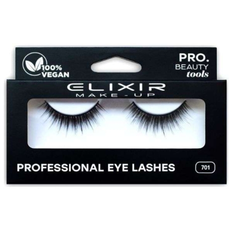 Elixir Professional Eye Lashes 701 Βλεφαρίδες για Μήκος & Όγκο Black 100% Vegan
