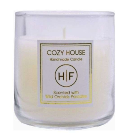 HF Χειροποίητο Αρωματικό Κερί Cozy House με Ορχιδέα 250gr