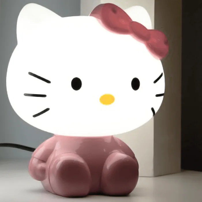 SSG7099c-Hello-Kitty-desk-lamp-3 SSG Παιδικό LED Επιτραπέζιο Φωτιστικό Ρεύματος Γατούλα Σκούρο Ροζ SSG7088